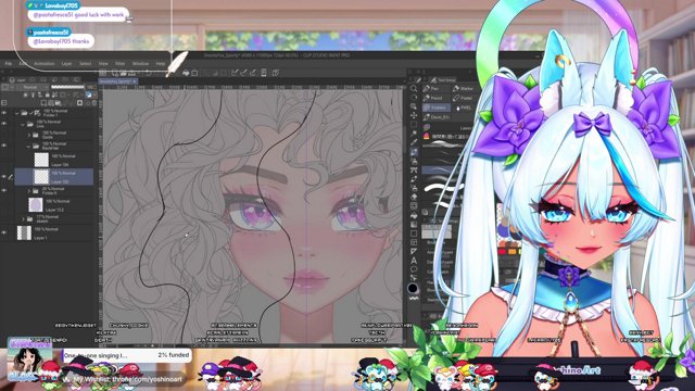 Vtuber mommy art in the works! ✏️💕 !discord !socials