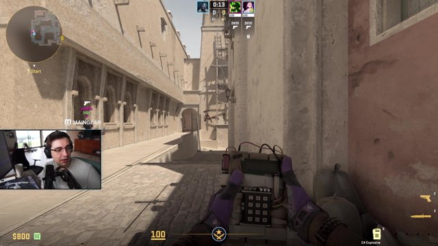 getting some practice in for first ever cs2 lan event