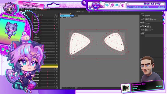 Day 6: Live2D Rigging @chubbabubs Milkies and Boobiiii  !vtuber !collection !faq !socials !lurk