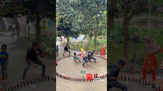 টায়ার খেলায় পারফেক্ট শট 🎯 | বাস্কেটে ২ বোতল রাখবে কে? | Part 4  #shorts #villagegame