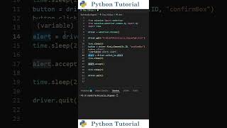 How to Click OK on Alerts in Selenium | Python Tutorial