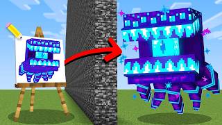 I Cheated with //DRAW in Minecraft Mob Battle