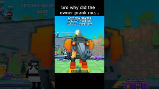 OWNER Pranked Me in Survive LAVA For Brainrots #roblox #stealabrainrot