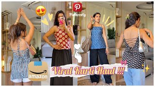 😍VIRAL Short Kurtis Haul & STYLING | All Under 500 Rs Only | Super Style Tips