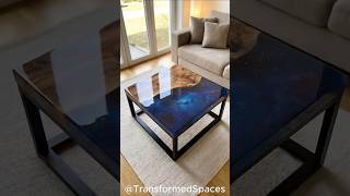 Cosmic Nebula Resin Coffee Table Concept | Luxury Interior Decor Ideas