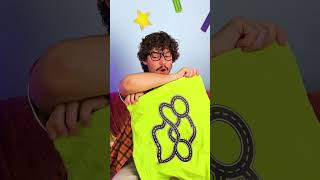 🚗 Can a T-Shirt Become a Road? Fun Dad Hack #shorts #kids