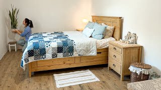 Slow Living in a Cozy Tiny House. Bedroom Room Tour. How I Decorated My Bedroom