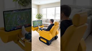 We tried out the bulldozer recliner! 😱And, no we're not ever getting back up!  🤣