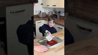 My Son makes PIZZA FRIES 🍟 🍕 #shorts
