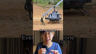 Why hold a helicopter blade?