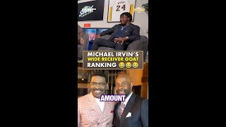 Michael Irvin Sets the WR GOAT Debate Straight 👀🔥