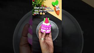 DIY Clay Cake 🎂 So Satisfying! Easy Kids Craft#Shorts #viral #kidsvideo #diy #clayart #cartoon #kids