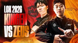 ZEUS VS KINGEN - HLE VS NS HEATS UP LCK SPRING 2026