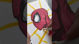 Drawing Spider-Man ! 🕷️🕸️✍️ #art #artistdrawing #spiderman #drawing #artist #tutorial #art #draw