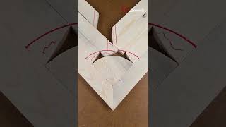 How to draw curves on wood #diy #wood #joint #trick
