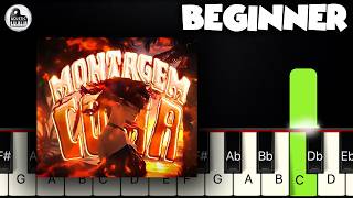 ANDROMEDA - MONTAGEM COMA | BEGINNER Piano Tutorial