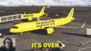 RIP SPIRIT AIRLINES... Last Flight with ATC in Microsoft Flight Simulator (VATSIM)
