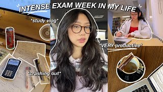 study vlog | the MOST PRODUCTIVE & REALISTIC finals week: crashing out, cramming & getting sh*t done