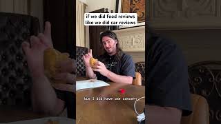 if we treated food reviews like car reviews #shorts #comedy #funny