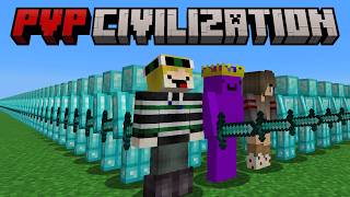 Minecraft but I become the PARKOUR GOD in PVP CIVILIZATION