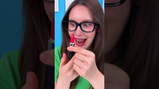 🎨 Can Lipstick Become Paint? 💄 Fun DIY Hack for Kids #shorts #art