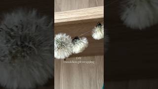 Dandelion Gift Wrapping Idea 🌼✨ Easy & Unique DIY