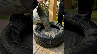 From Old Tires to Dream Gazebo: Full Build Timelapse #tire #upcycling