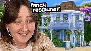 I tried building a *FANCY* restaurant in The Sims!