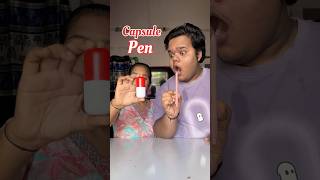 My Sister Vs Me : Who will make the best Capsule ￼Pen #shorts