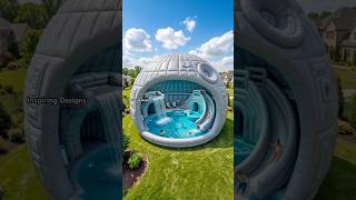 We tried out the giant inflatable death star pool! And, yes it's as big as it looks! 😱🙌