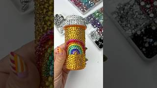 How to decorate a pill bottle! #rhinestones #crafts #adorablecrafts #cute #crafty #summercraft