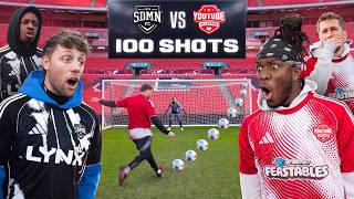 SIDEMEN VS YOUTUBE ALLSTARS TOOK 100 SHOTS AND SCORED ____