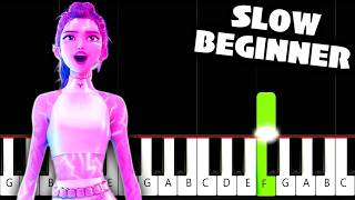 What It Sounds Like (KPop Demon Hunters) - SLOW BEGINNER Piano Tutorial
