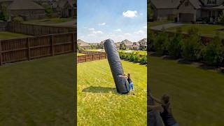 We tried out the giant inflatable Darth Vader Pool! 🙌😱