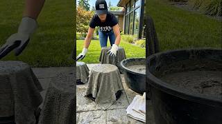 DIY Concrete Towel Planters: You Won’t Believe the Result! 🌸 #diy #upcycling