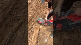 14” cut off saw #milwaukeetool #plumbing