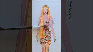 Paper Doll Makeover 🫶 From Winter to Summer #art #fashion #style #draw #design #craft #satisfying
