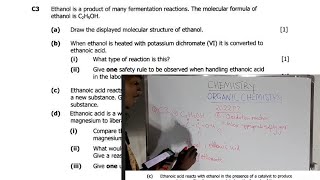 ORGANIC CHEMISTRY: FERMENTATION OF GLUCOSE TO FORM ETHANOL 🔥💥