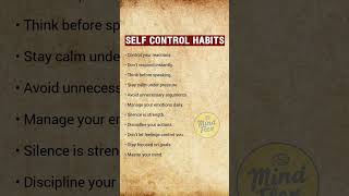 🔥 Top Self-Control Habits That Make You Powerful