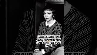 Claudette Colbert The Actress Who Made Rom Coms Irresistible In The 1930s #shorts