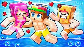 Having a COUPLES ONLY Pool Party in Minecraft!
