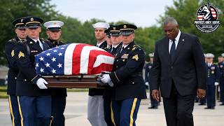 A Final Salute Military Funeral Honors and Escort for Retired U S  Army Lt  Gen  Arthur Gregg