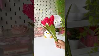 DIY Artificial flowers / Tulips #artshorts #shortviral #diycrafts #diyflower #diyflowers #craft