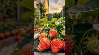How I Turned This Old Garden Into a Hobby Garden 🍓 #garden #diy #strawberry #shorts