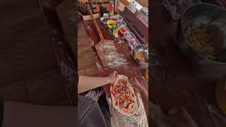POV Pizza Making in the country side!🍕🔥#chef #Pizza #viral #pov #asmr