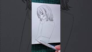 drawing anime girls from the back #drawing #manga #anime #howtodraw #tutorial