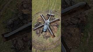 Buried Helicopter Turned Into Secret Underground Home