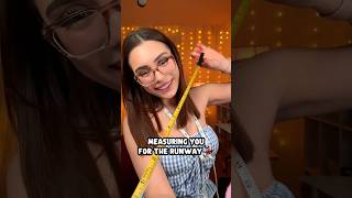 ASMR Measuring You for the Runway 💃🏻 #asmr #shorts