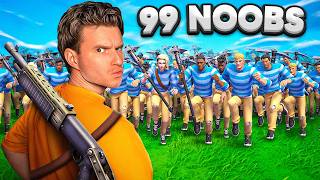 1 TRYHARD vs 99 NOOBS in Fortnite
