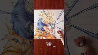 Goku pen drawing completed #art #pendrawing #anime #goku #dragonball #shorts #penart